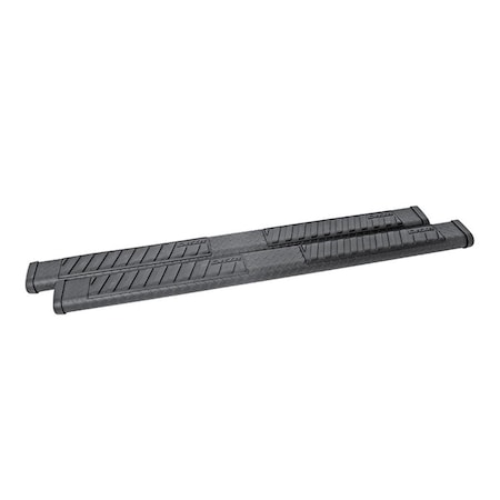 Hands On 6 in. Textured BlackTread Side Steps HA392722